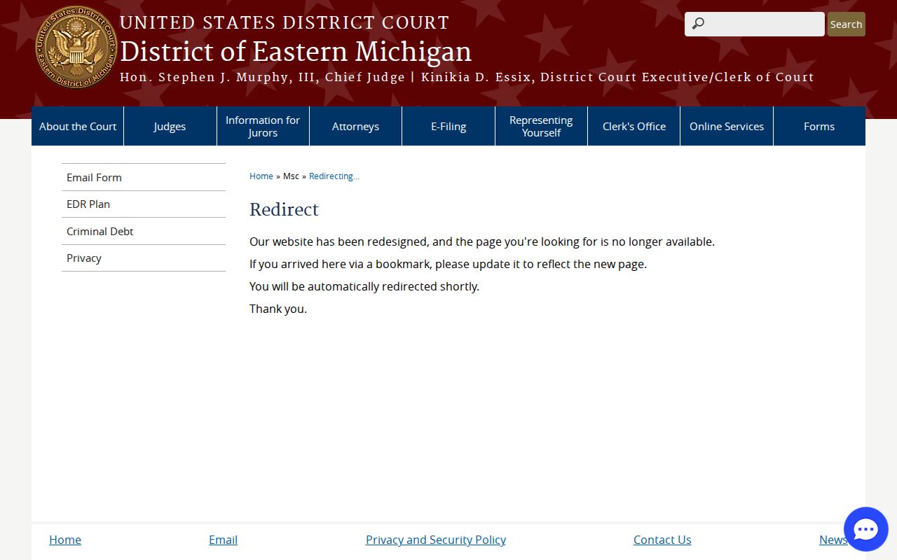 Oakland County criminal docket federal court records access information